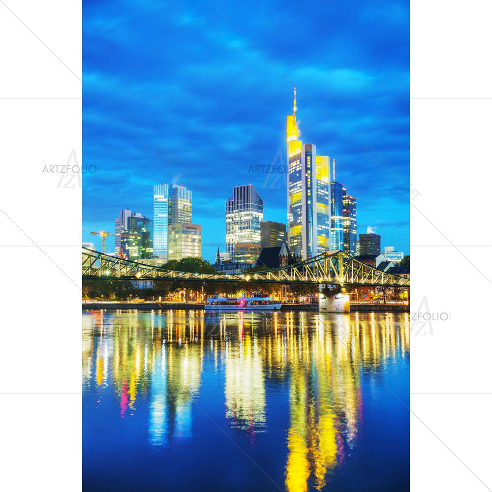 Frankfurt Am Maine, Germany Cityscape — custom-size art design 5004038