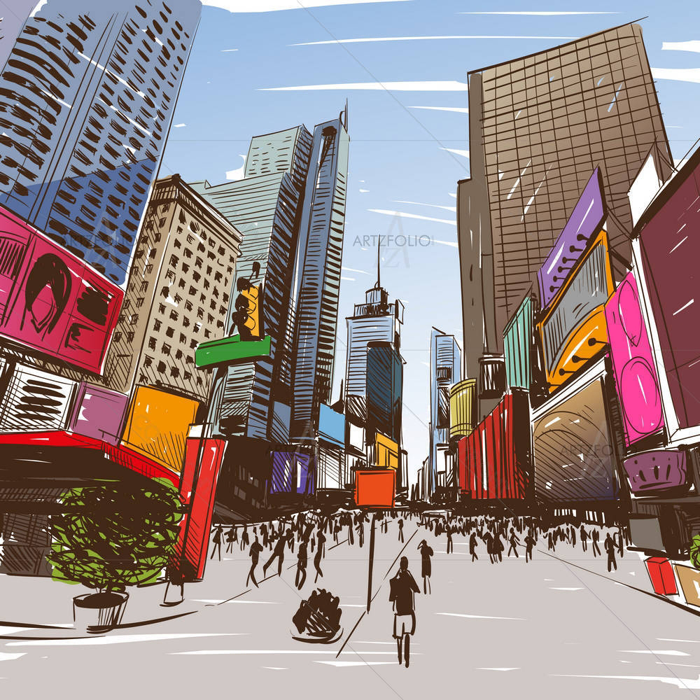 City Life D1 — custom-size art design 5004050