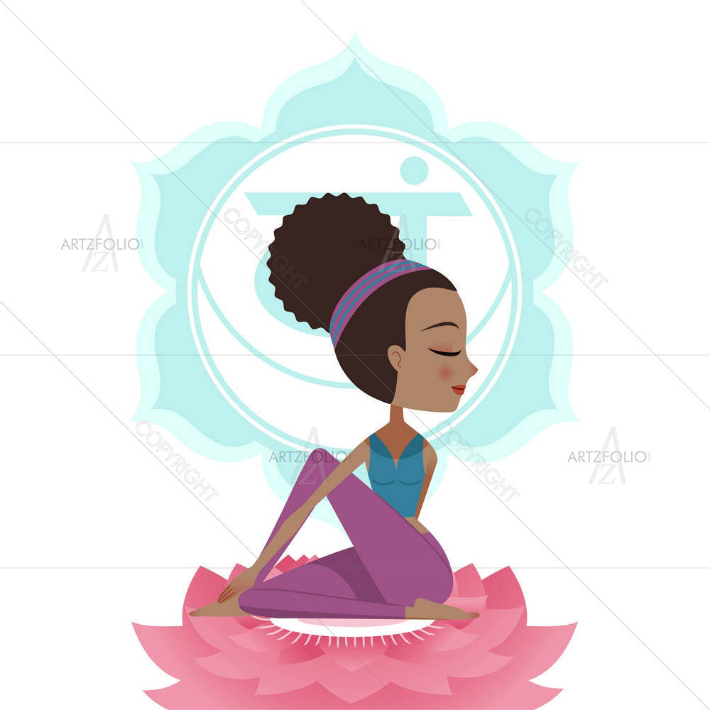 Yoga Asana Posture D2 — custom-size art design 5004059