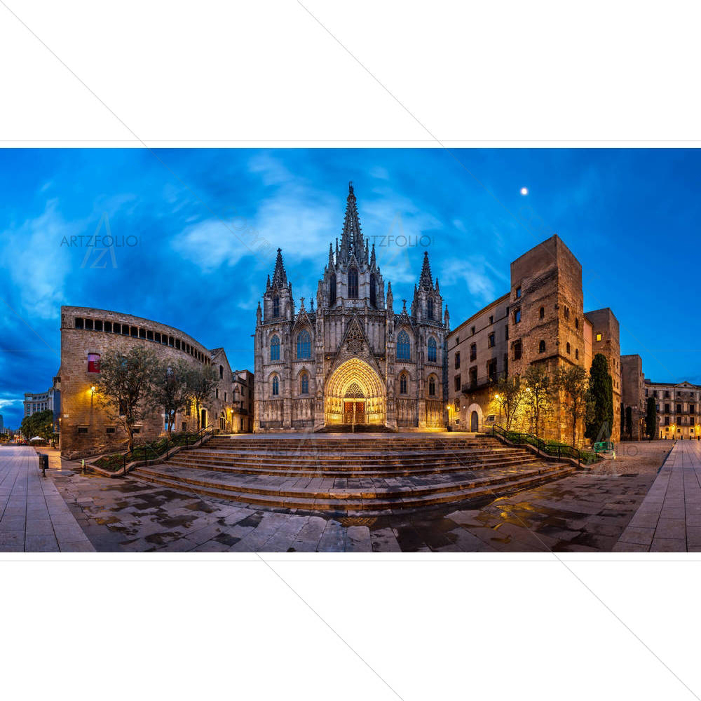 Cathedral Of The Holy Cross Barcelona, Spain — Devotional custom art by ArtzFolio