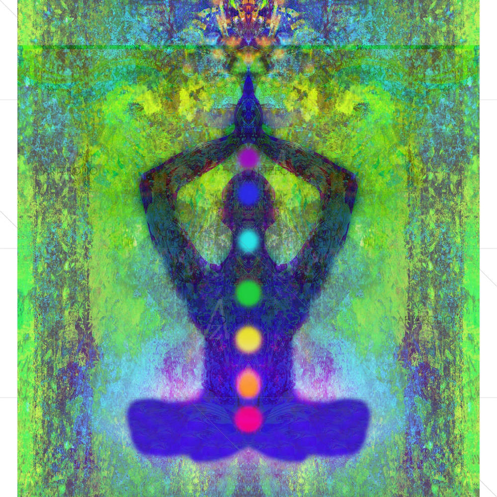 Yoga Lotus Pose D11 — Devotional custom art by ArtzFolio