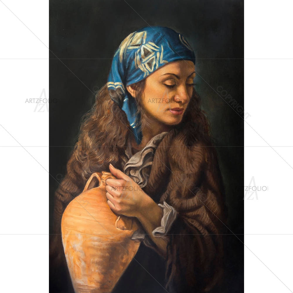Woman With Amphora — custom-size art design 5004092