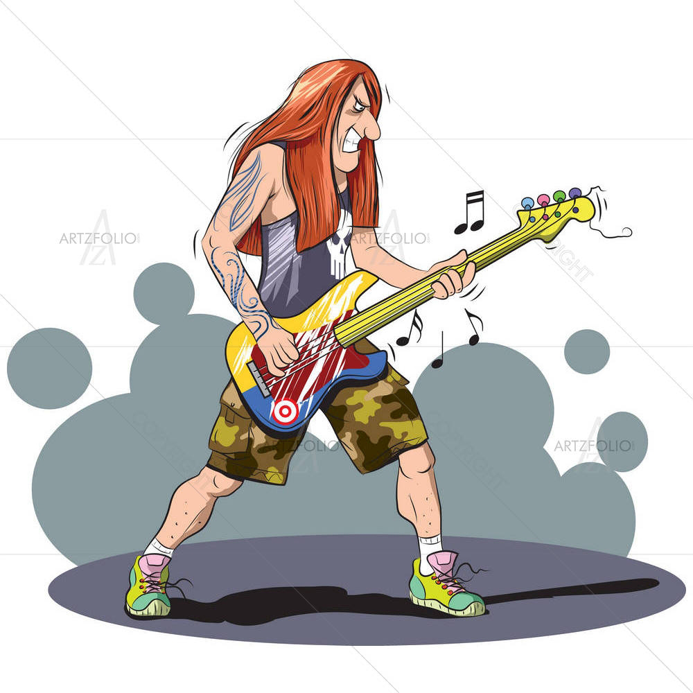 Heavy Guitarist D1 — custom-size art design 5004108