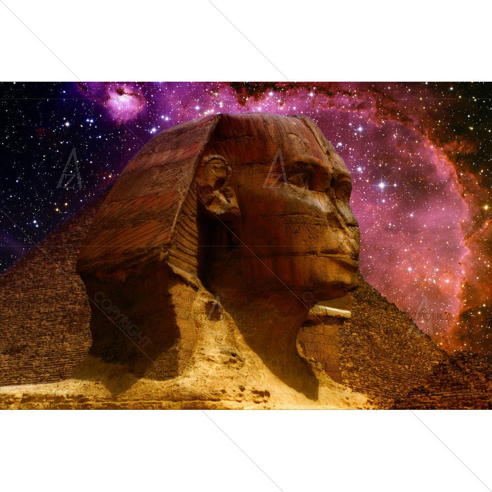 Great Sphinx Of Giza & Small Magellanic Cloud D1 — custom-size art design 5004132