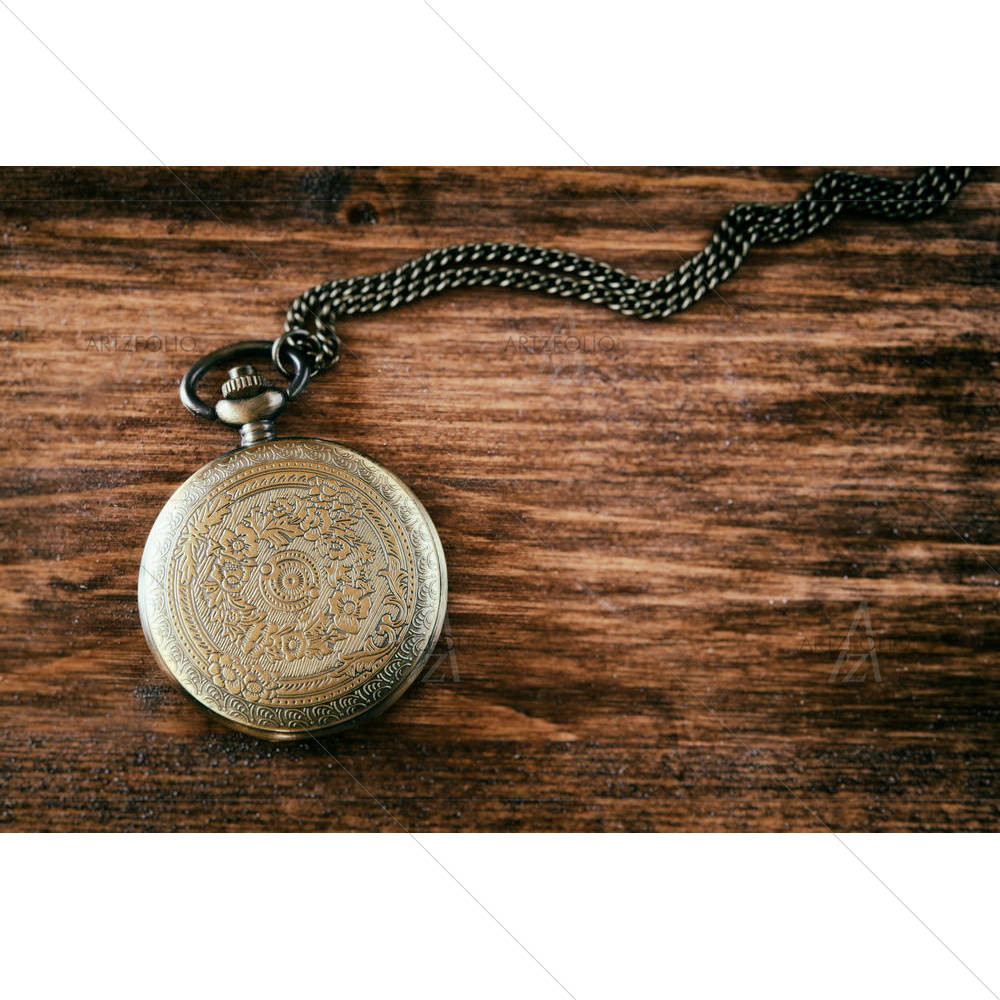 Old Vintage Pocket Watch — Abstract custom art by ArtzFolio
