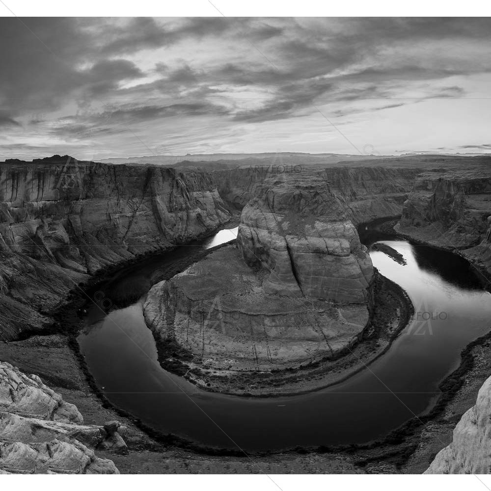 Horseshoe Bend In Page Arizona — Fluid marble custom art by ArtzFolio