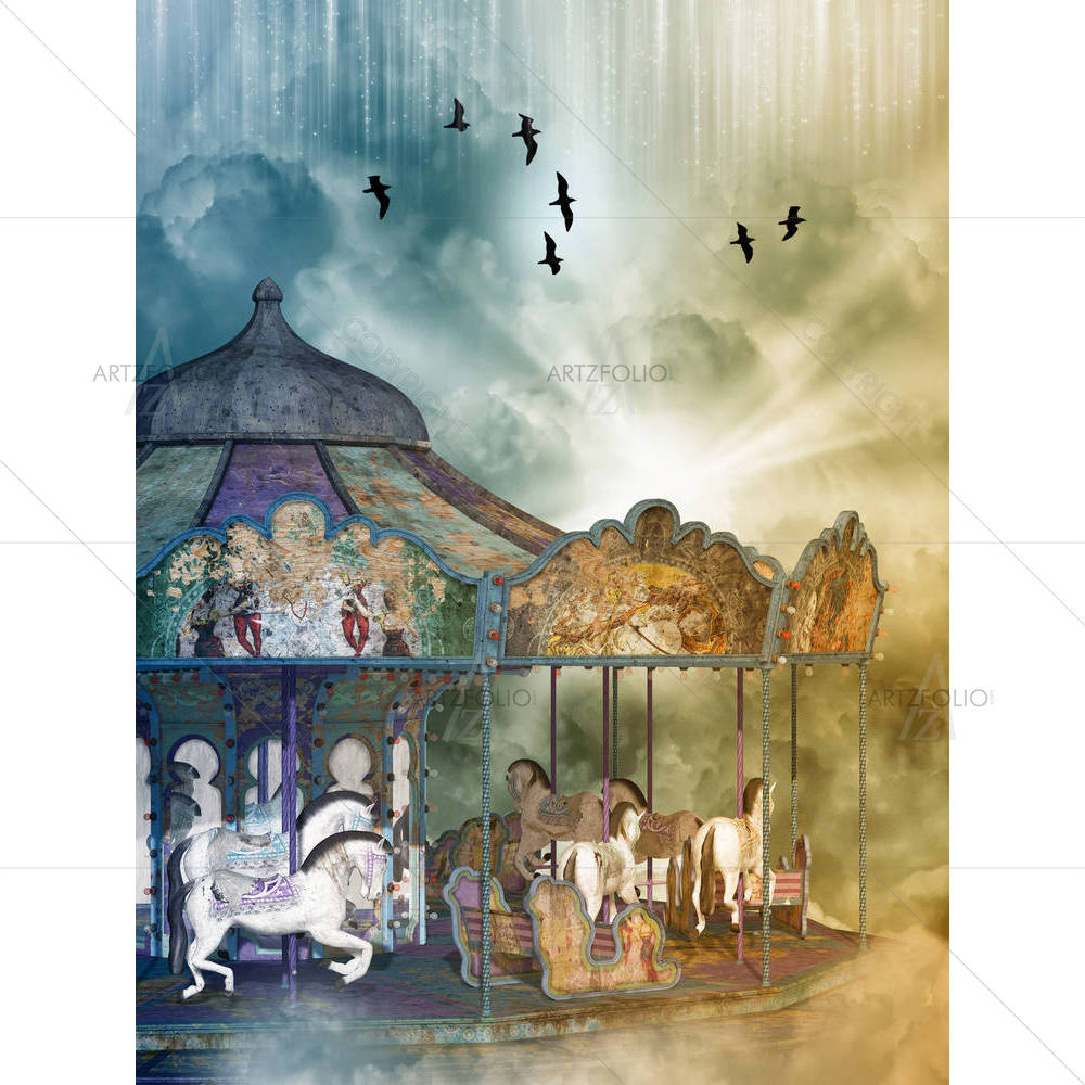 Carousel In The Sky — Baby custom art by ArtzFolio