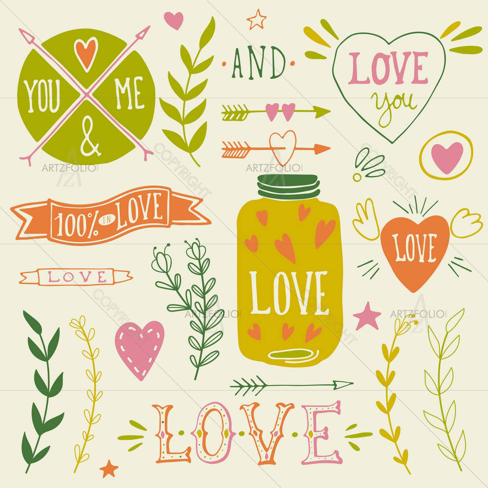 Valentine Love Artwork D10 — custom-size art design 5004167