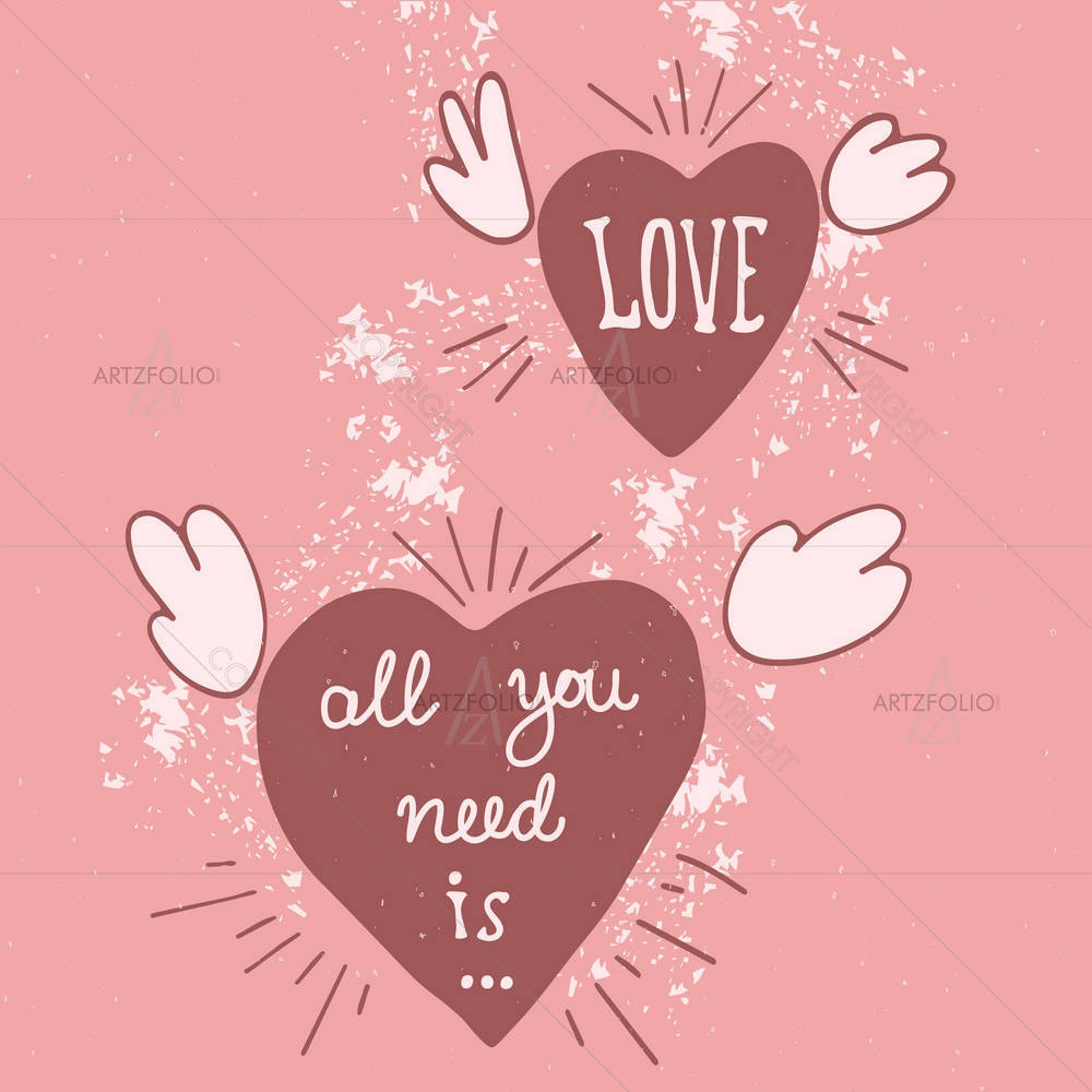 Valentine Love Artwork D15 — custom-size art design 5004172