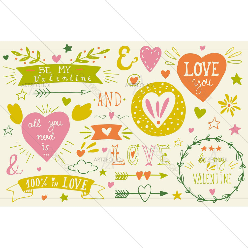 Valentine Love Artwork D17 — custom-size art design 5004174