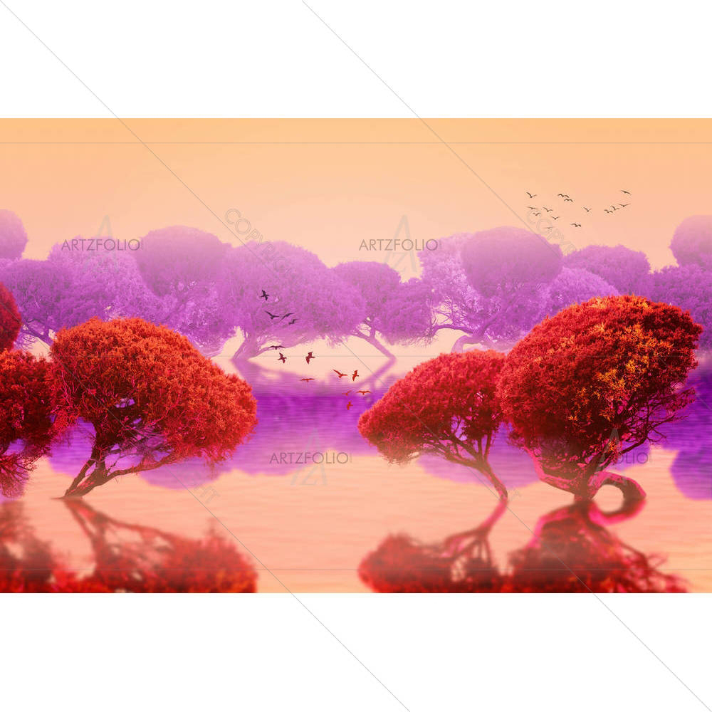 Oriental Landscape — custom-size art design 5004183