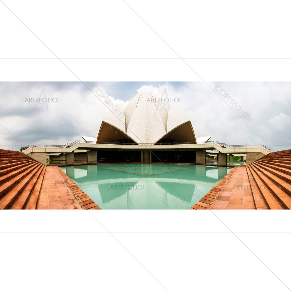 Lotus Temple In Delhi India — Devotional custom art by ArtzFolio