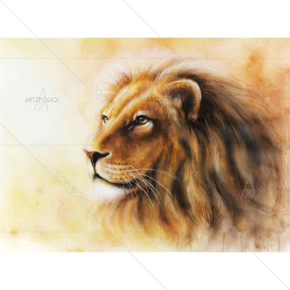 Lion Artwork — custom-size art design 5004203