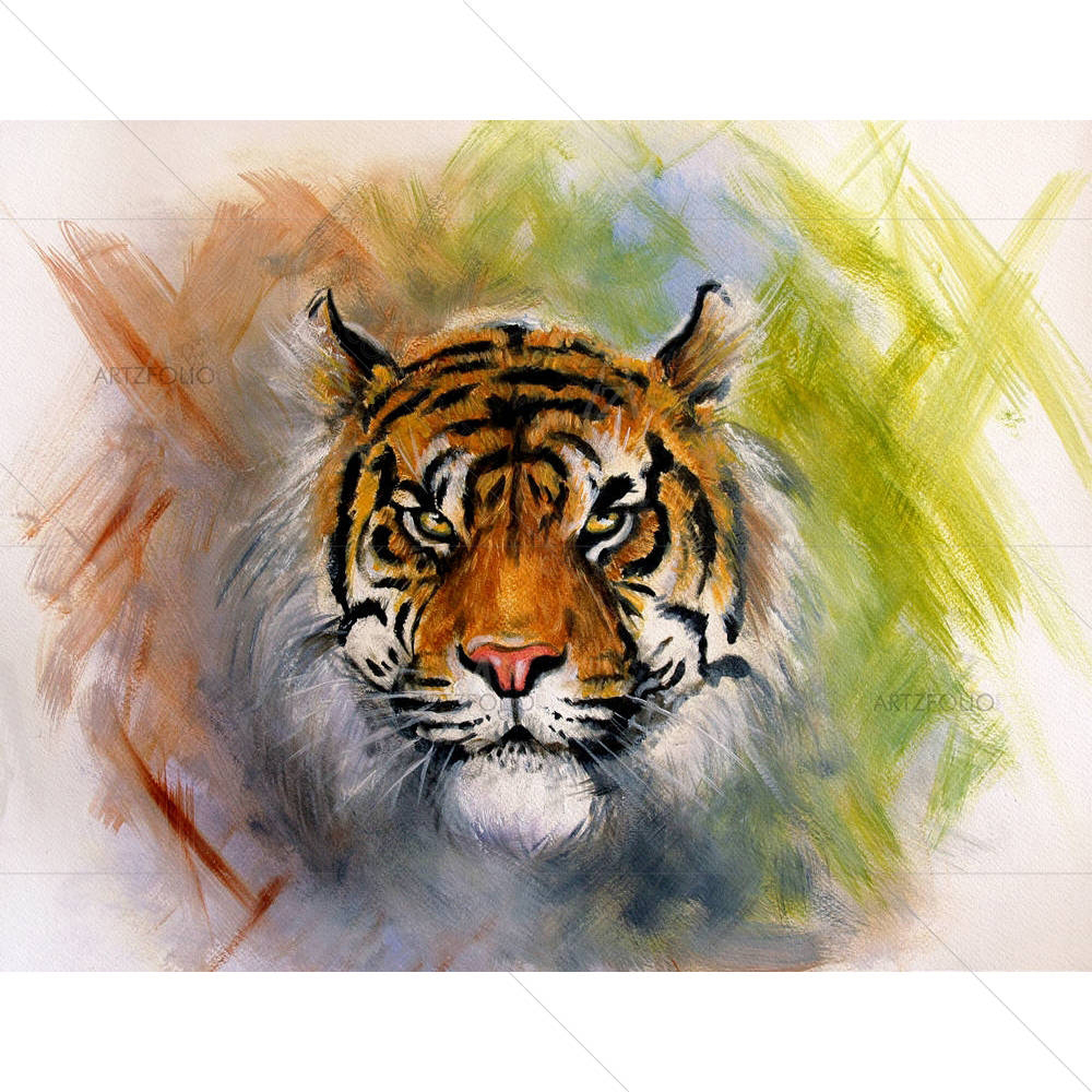 Tiger Portrait D1 — custom-size art design 5004204