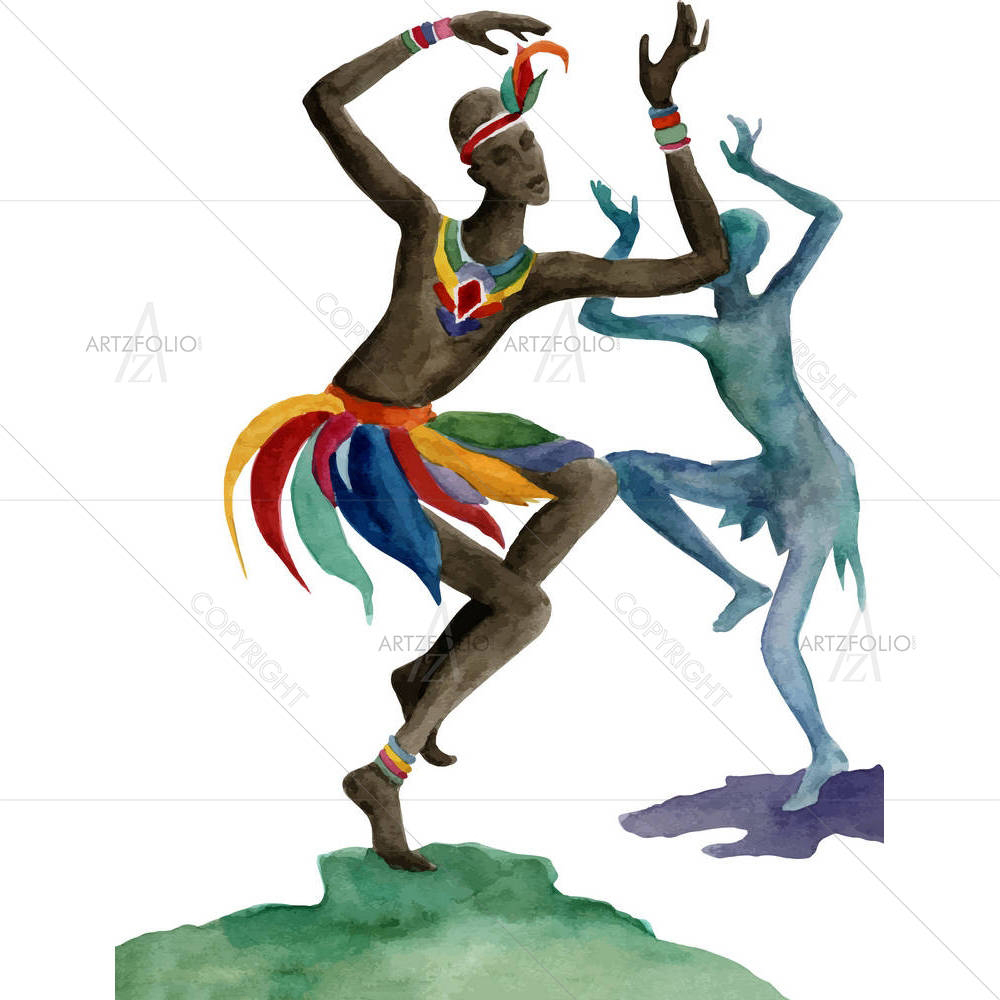Ethnic Dance D2 — custom-size art design 5004222