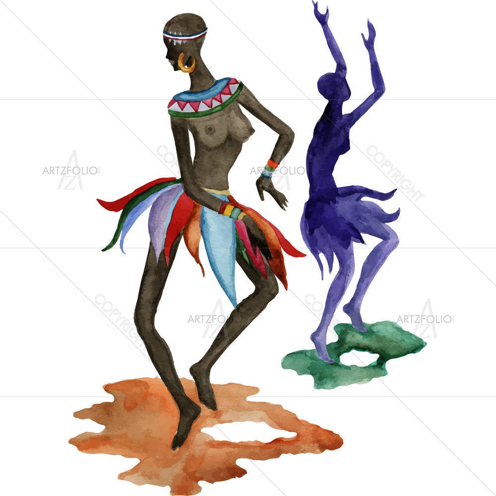 Ethnic Dance D3 — custom-size art design 5004223
