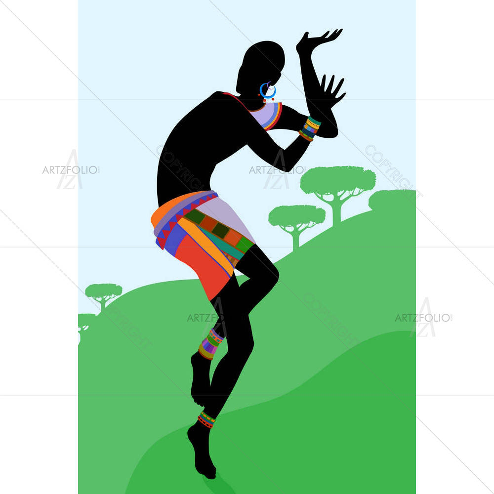 Ethnic Dance D4 — custom-size art design 5004225