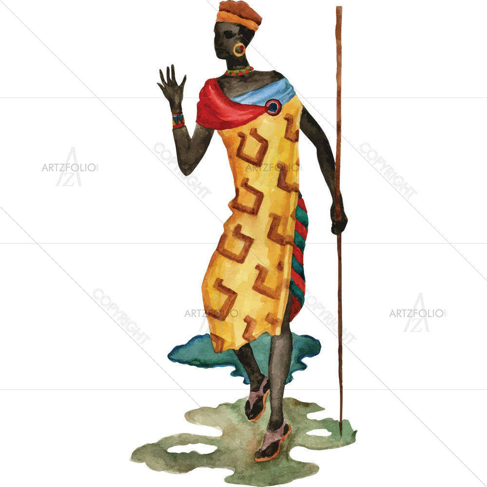Ethnic Dance D5 — custom-size art design 5004226