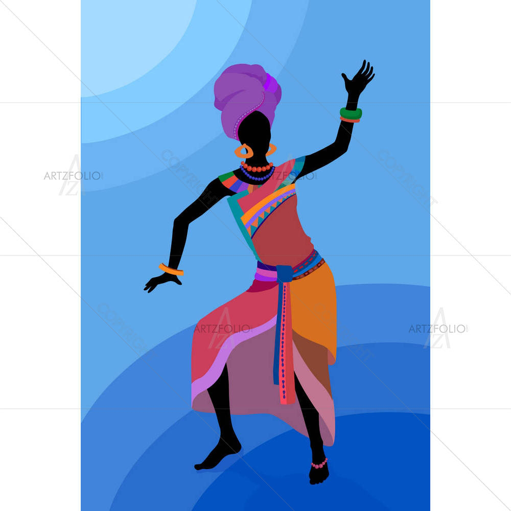 Ethnic Dance D6 — custom-size art design 5004227