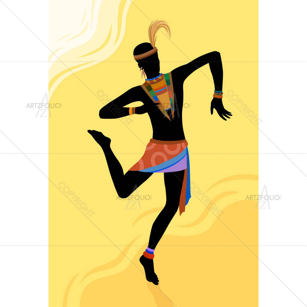 Ethnic Dance D7 — custom-size art design 5004228