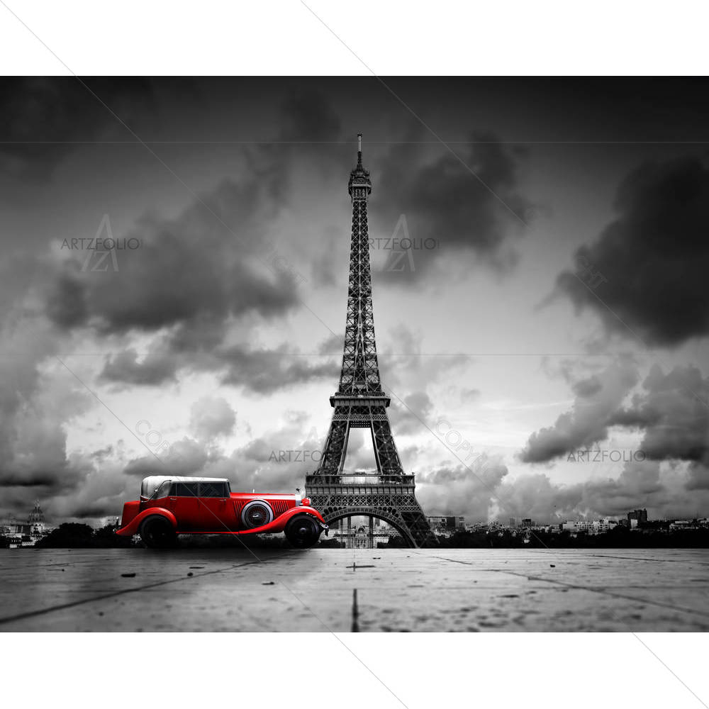 Eiffel Tower, Paris, France D3 — custom-size art design 5004242