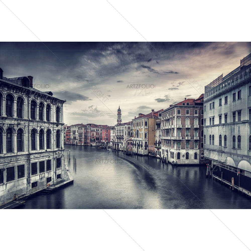 Traditional Venetian Street Italy — Ancient custom art by ArtzFolio
