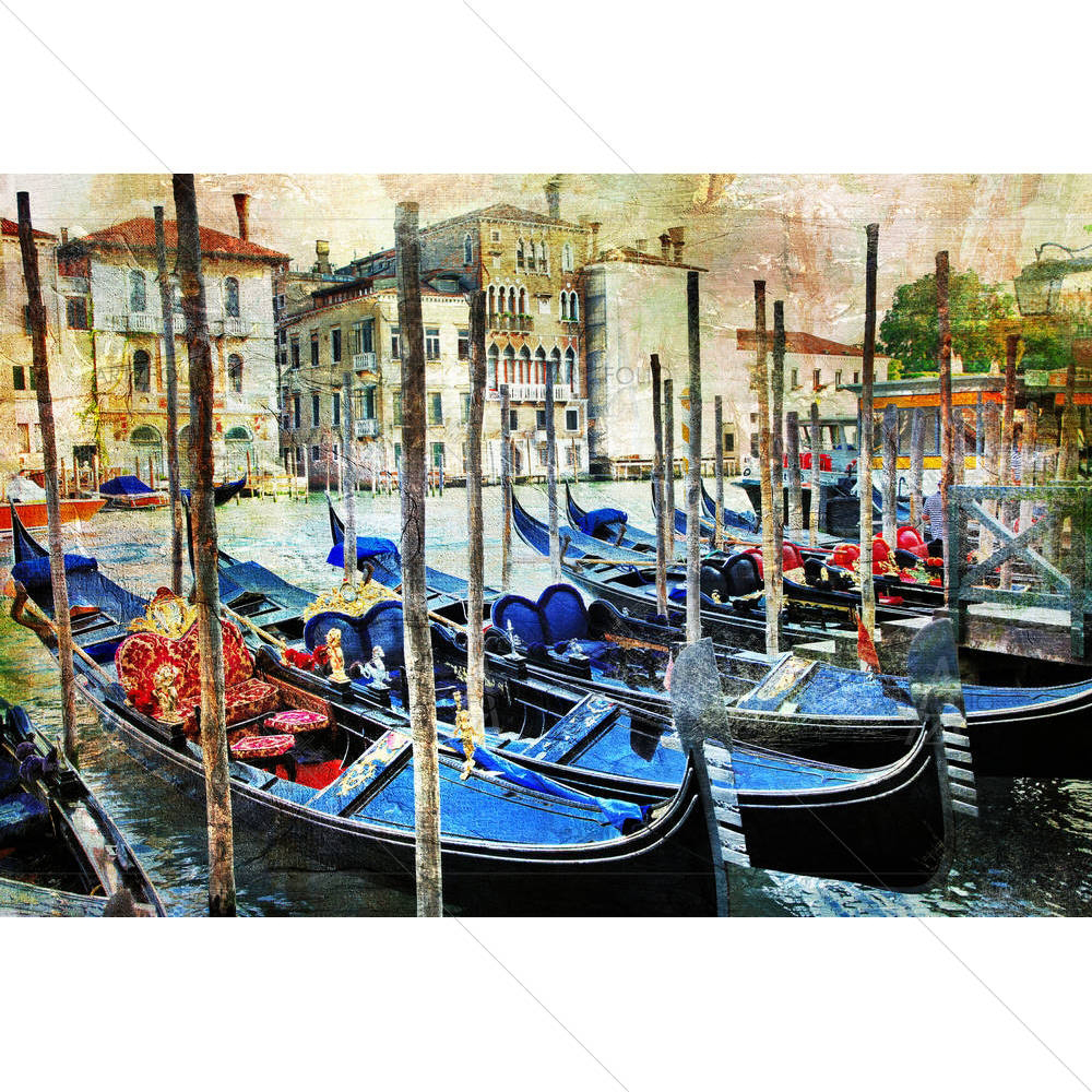 Gondollas In Venice — custom-size art design 5004250