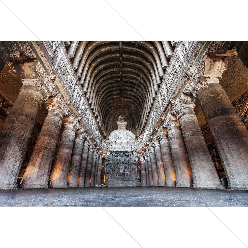 Ajanta Caves Near Aurangabad India — custom-size art design 5004300
