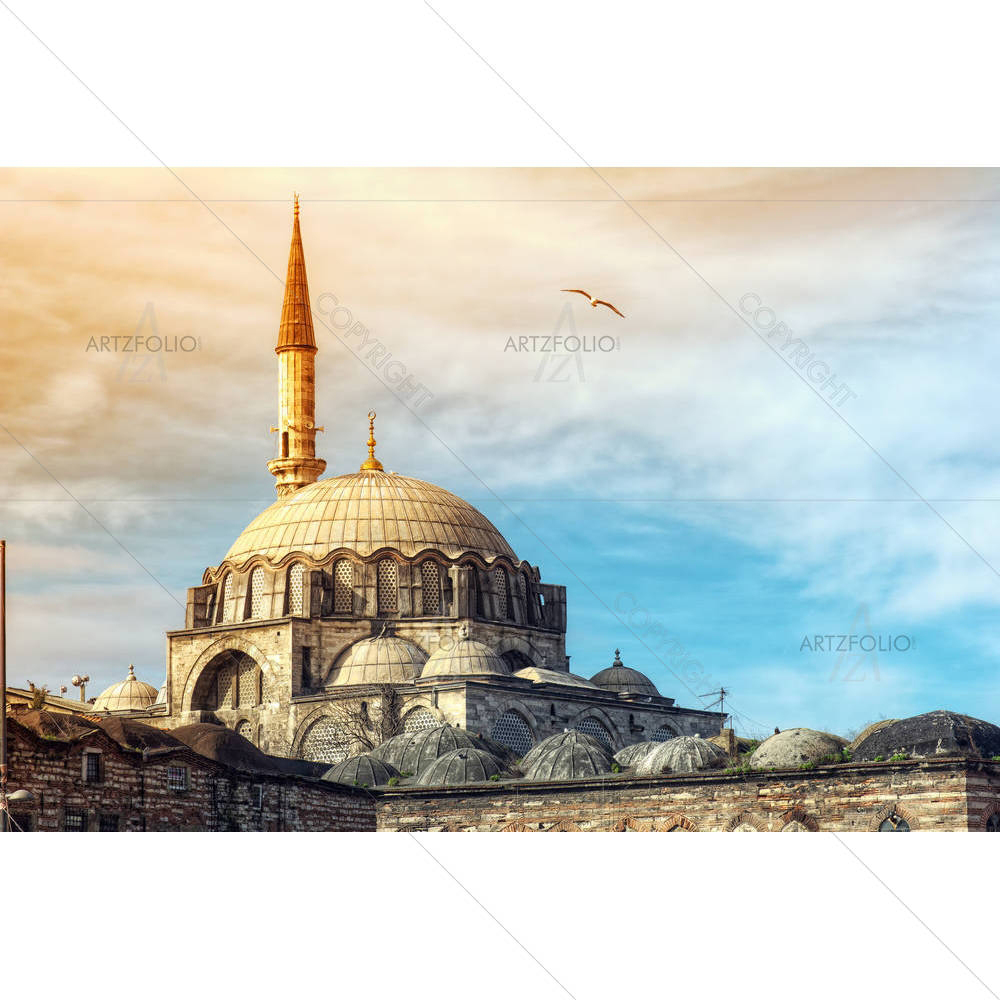 Yeni Cami Mosque Istanbul Turkey — Devotional custom art by ArtzFolio