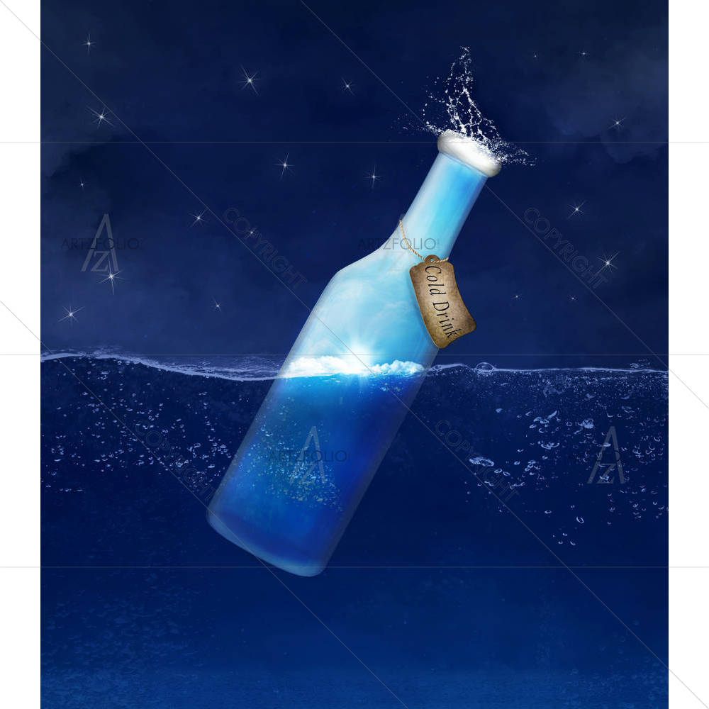 Cold Drink Bottle — custom-size art design 5004332