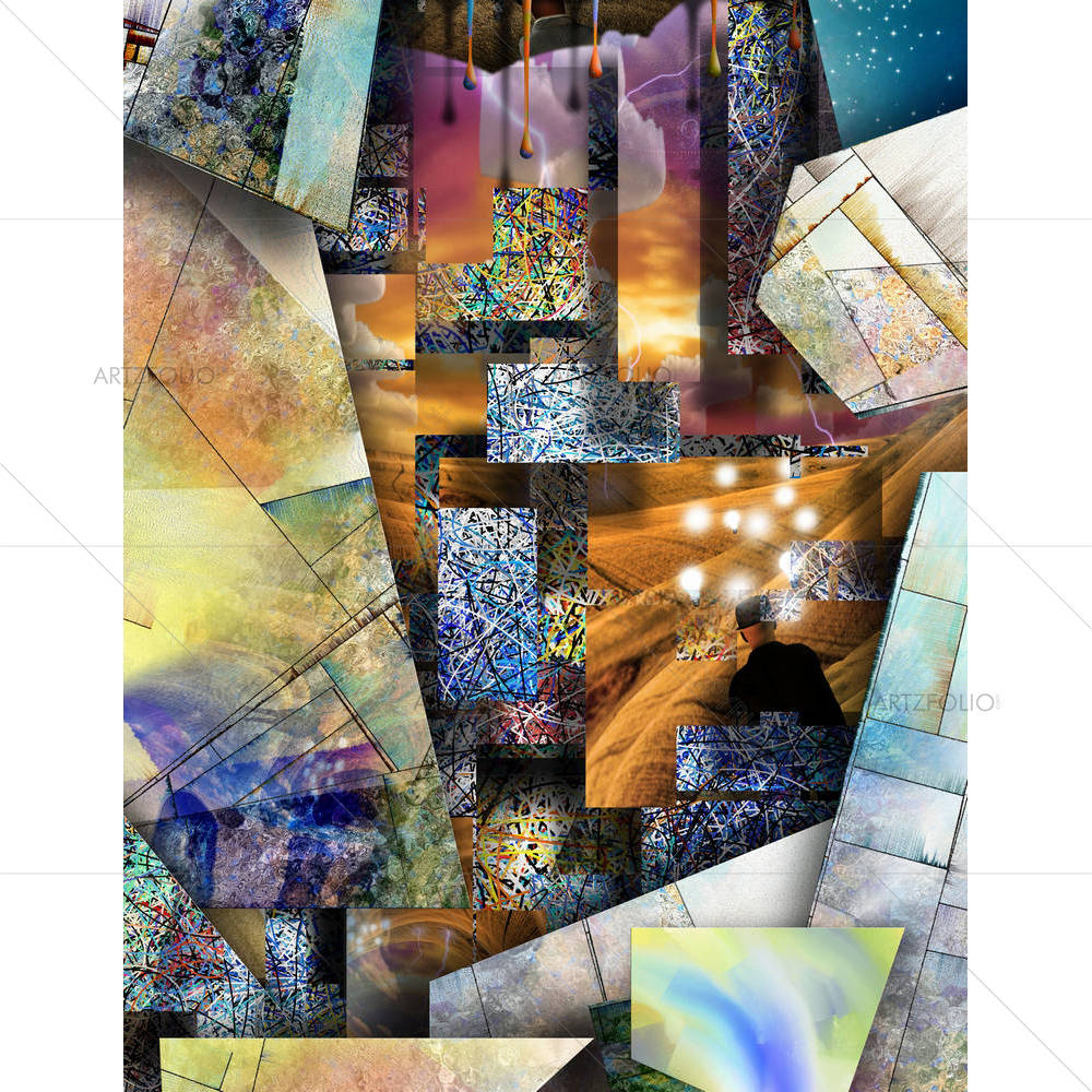 Human Earth Sky Symbols — custom-size art design 5004348