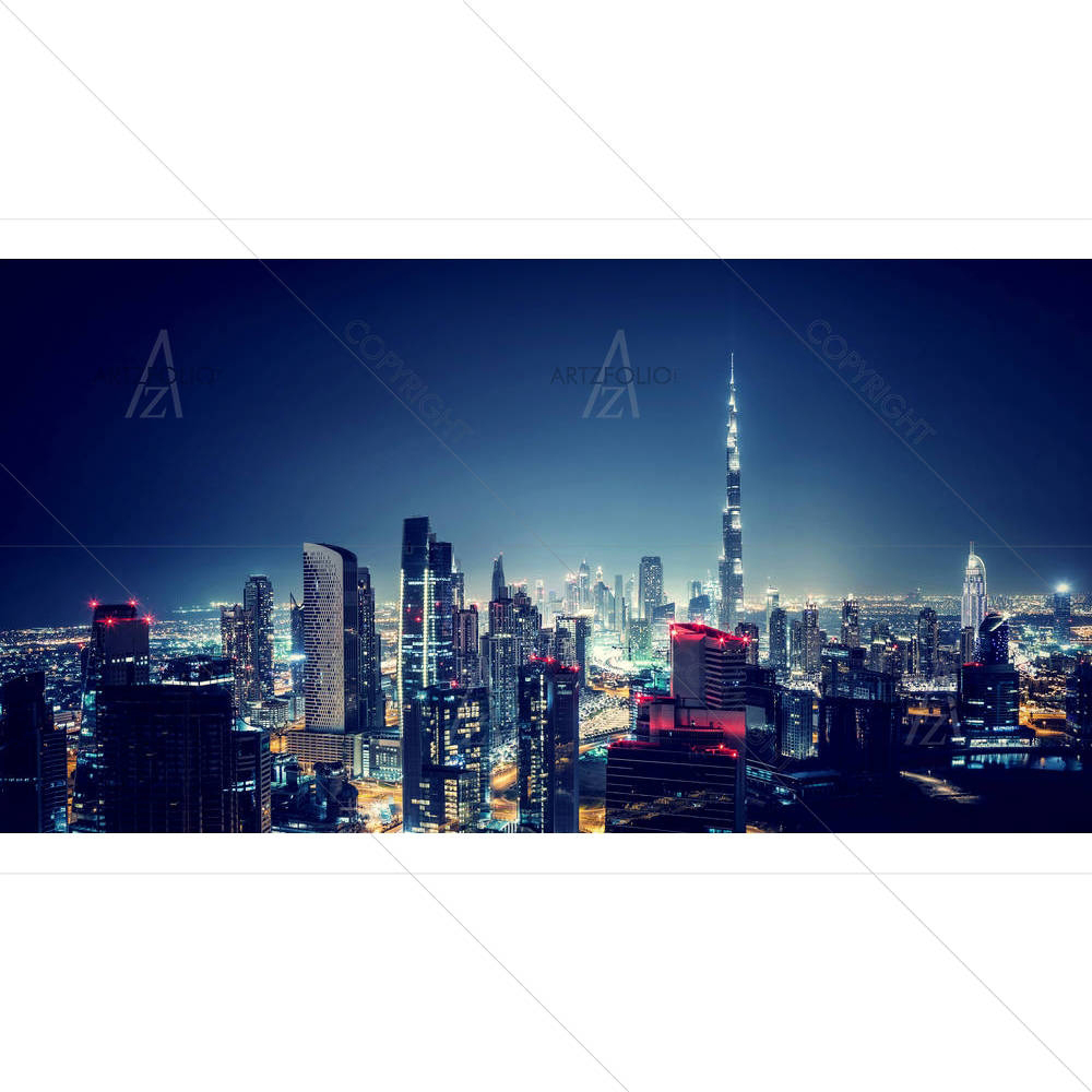 Dubai Cityscape, United Arab Emirates — custom-size art design 5004354
