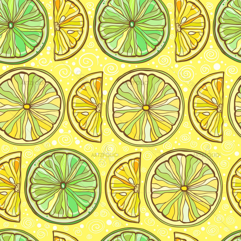 Lemon & Lime — Abstract custom art by ArtzFolio