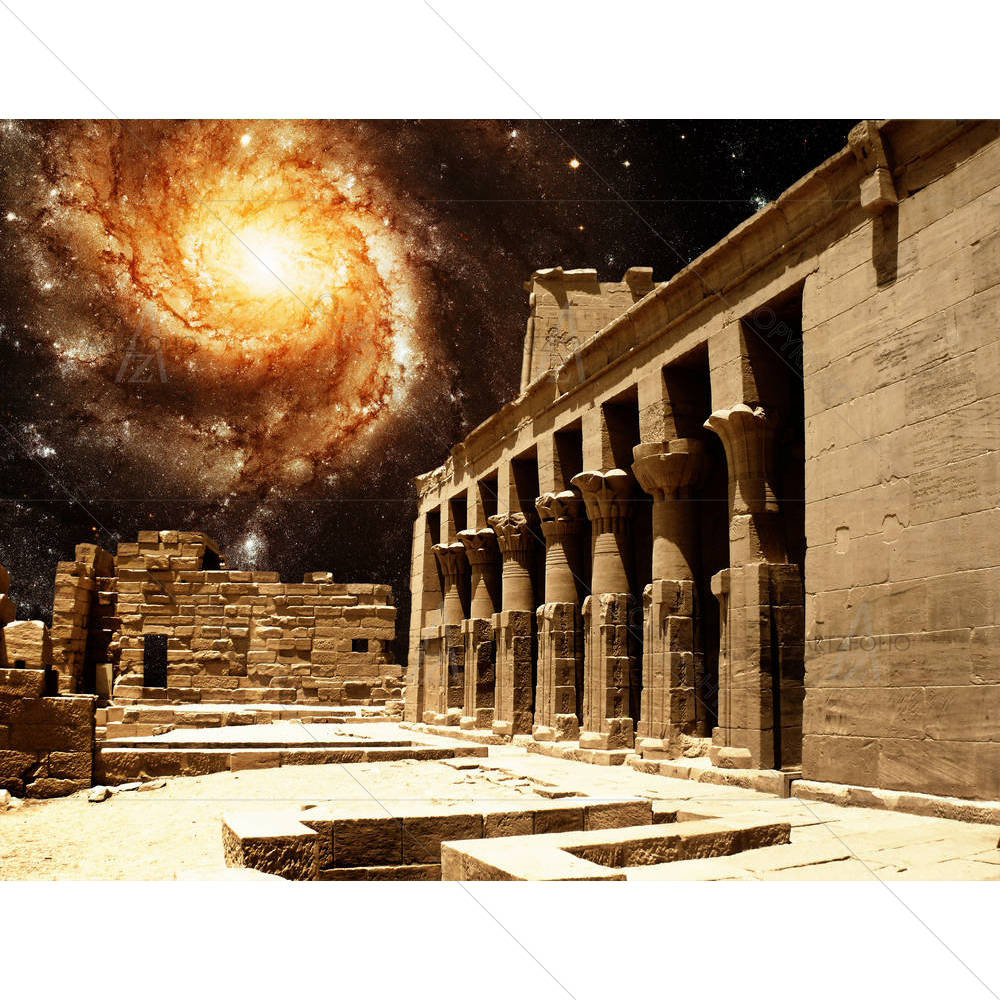 Temple Of Isis At Philae Island — Devotional custom art by ArtzFolio