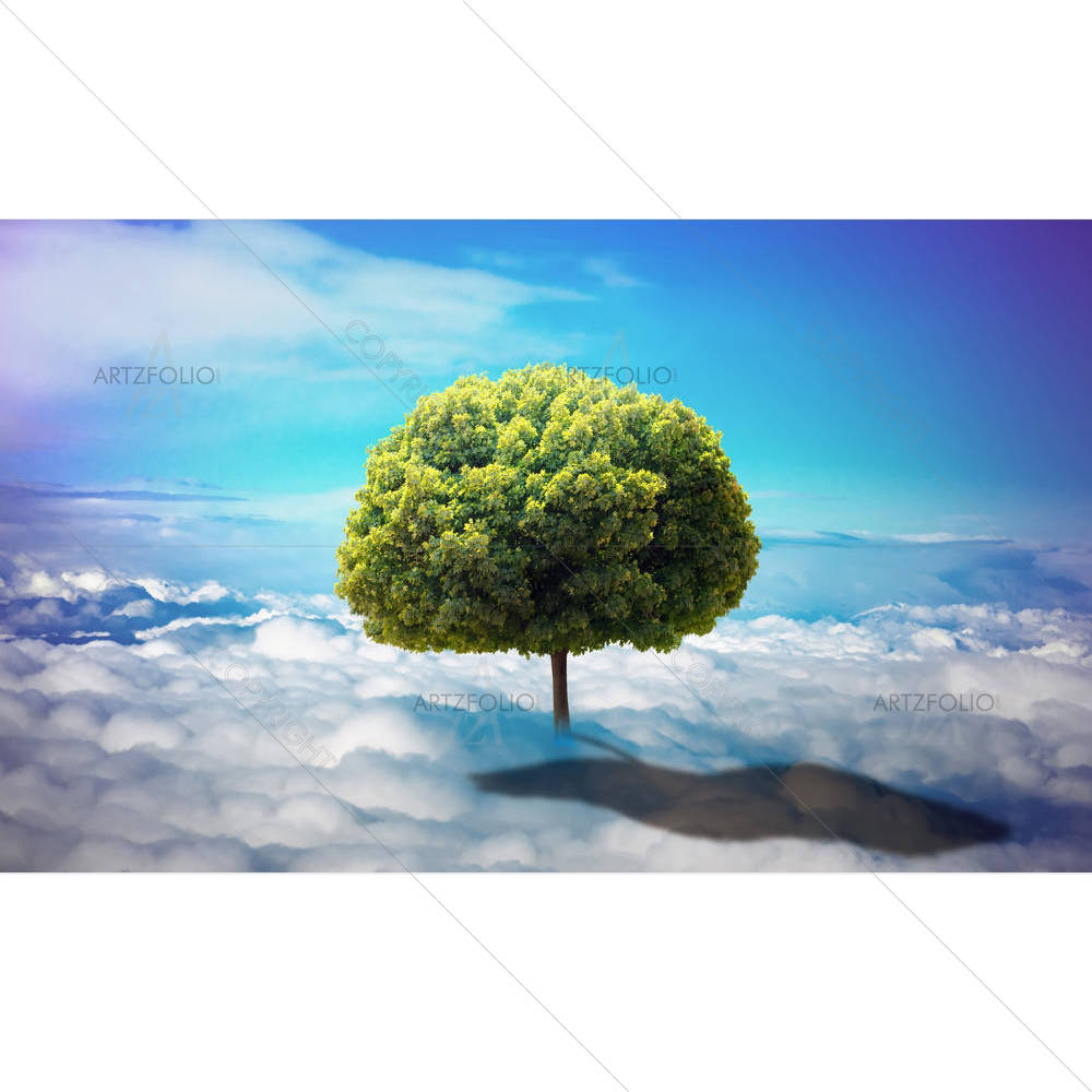 Trees In The Clouds — custom-size art design 5004386