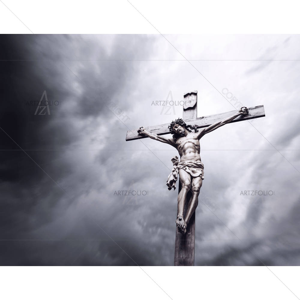 Crucifixion Of Jesus Christ D1 — Devotional custom art by ArtzFolio