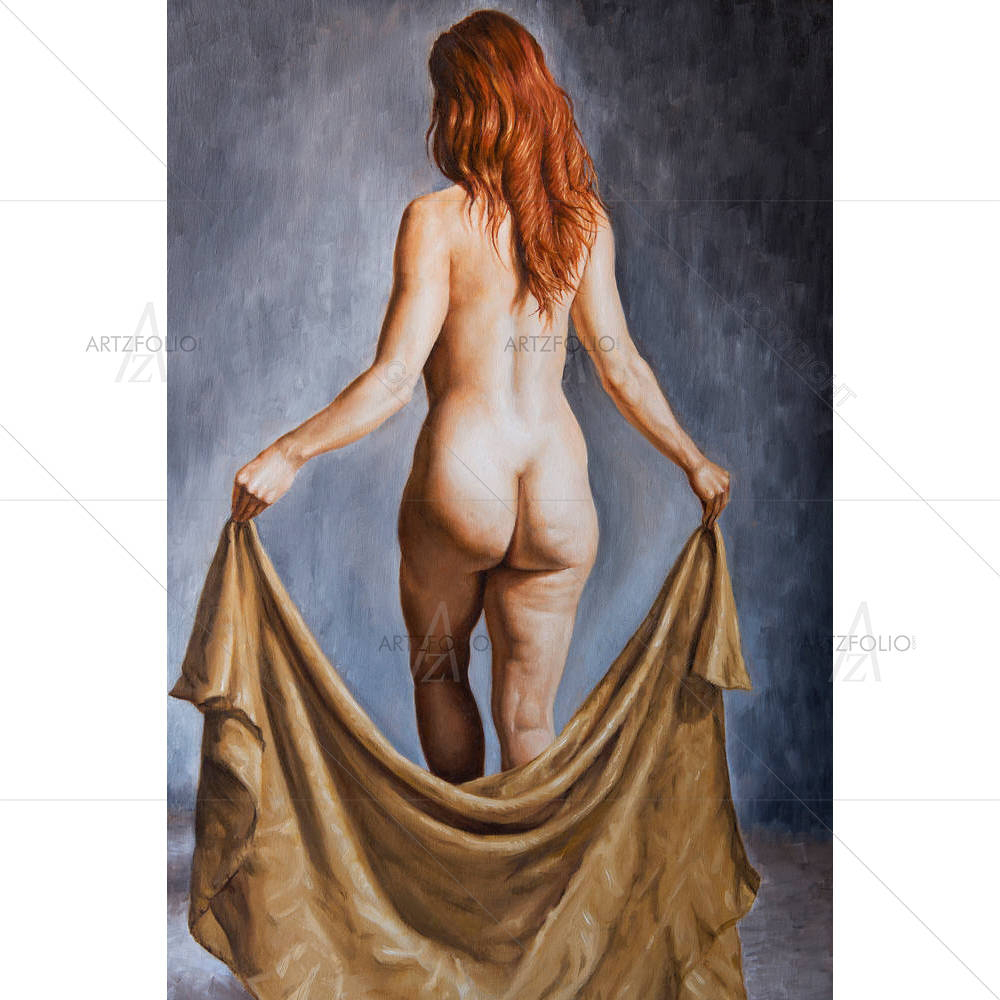 Woman Shot From Behind — Devotional custom art by ArtzFolio