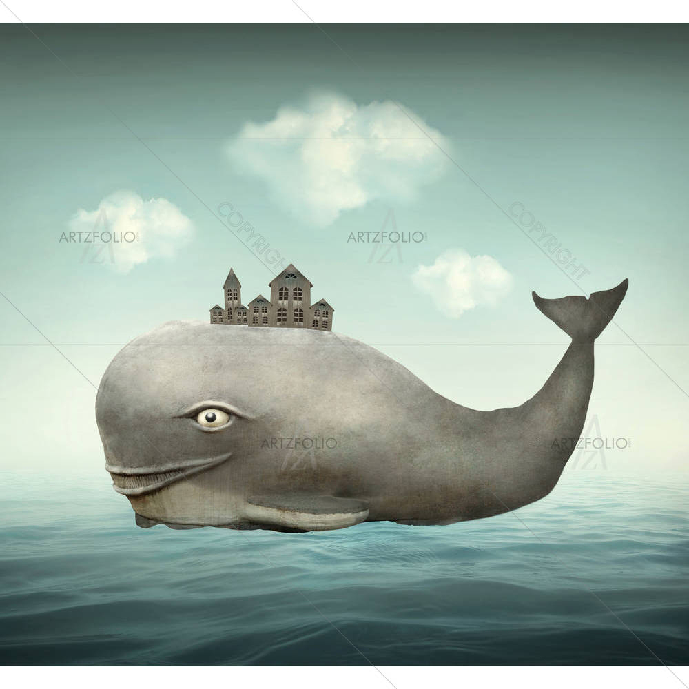Whale In The Ocean — Animals custom art by ArtzFolio