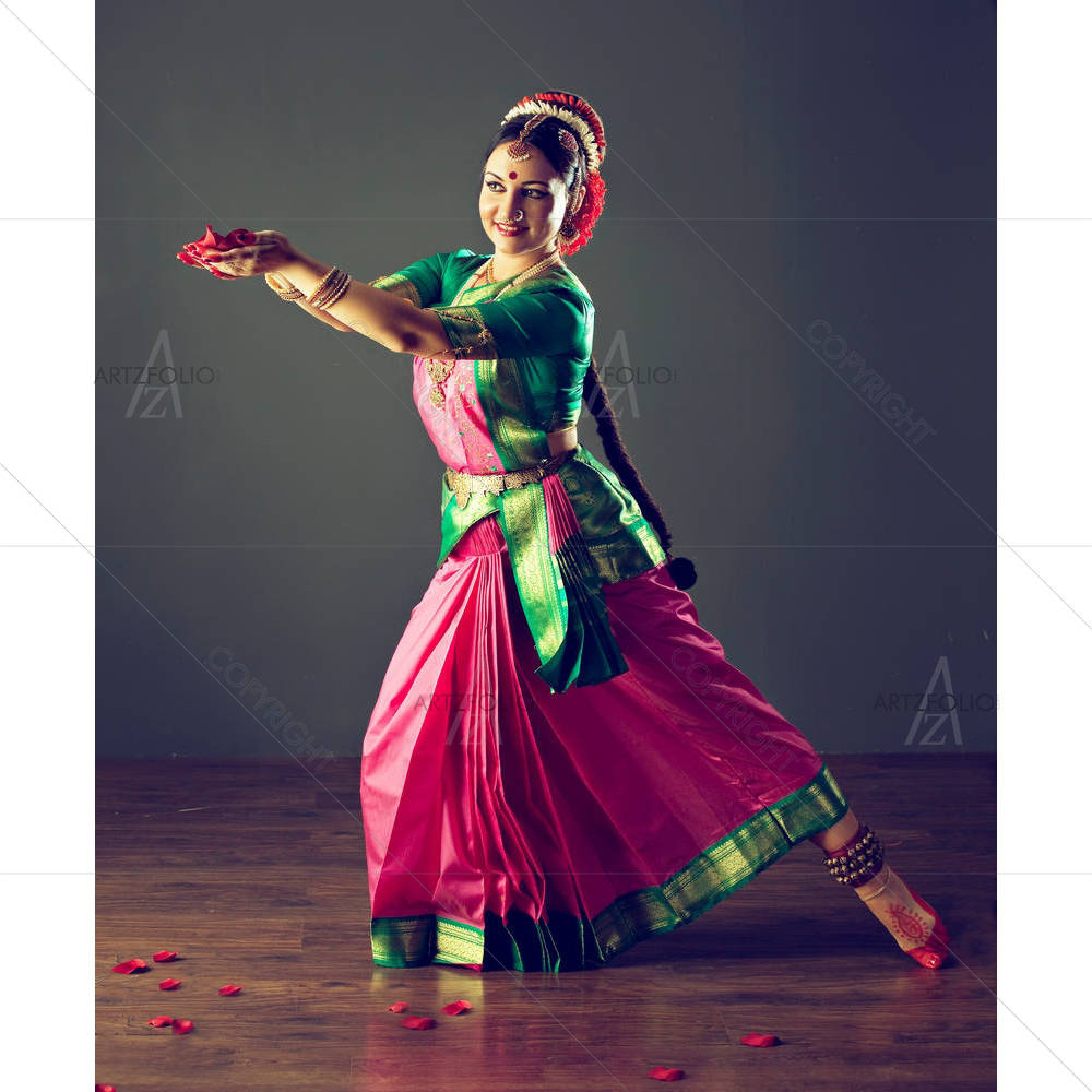 Indian Classical Dance D3 — custom-size art design 5004409
