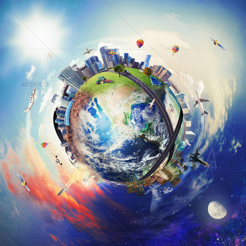 Global View Of Business World — Devotional custom art by ArtzFolio