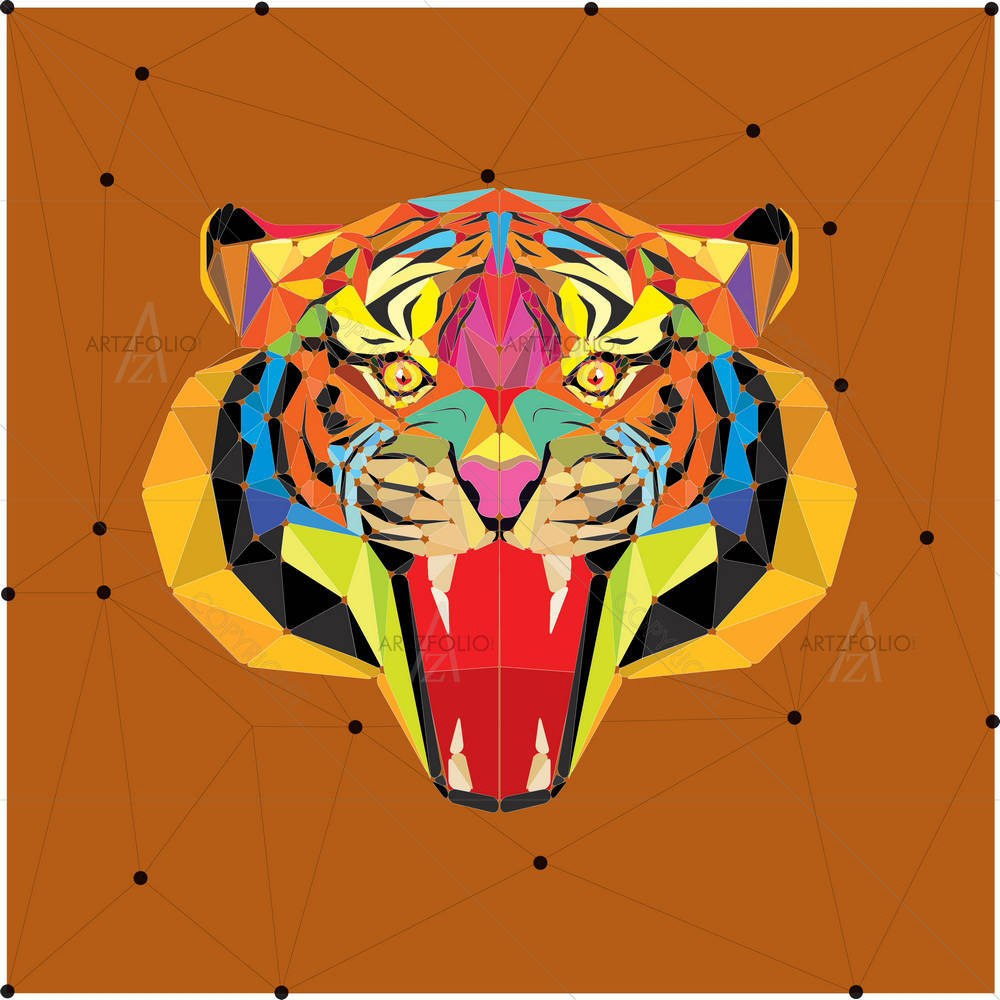 Tiger Portrait D3 — custom-size art design 5004413