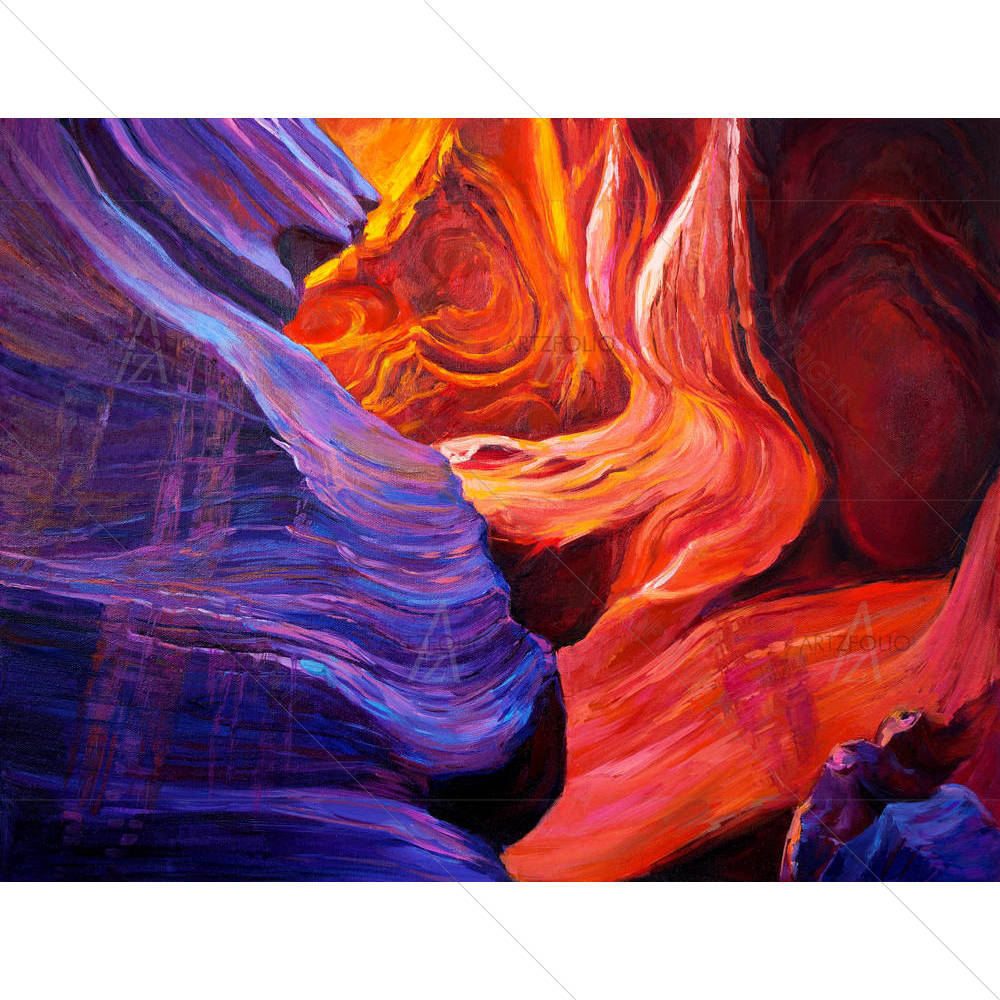 Grand Canyon Inside A Cave D1 — custom-size art design 5004415