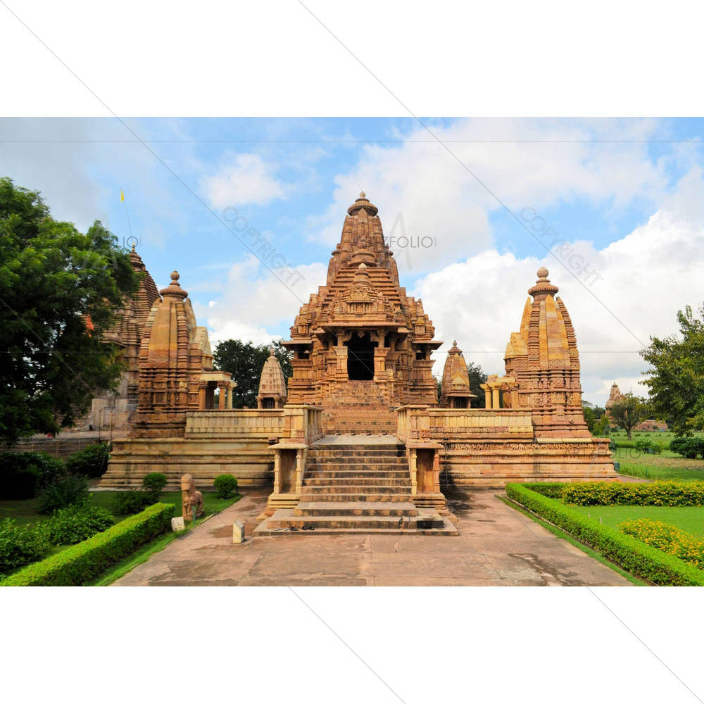 Khajuraho Temples In Madhya Pradesh, India — Devotional custom art by ArtzFolio