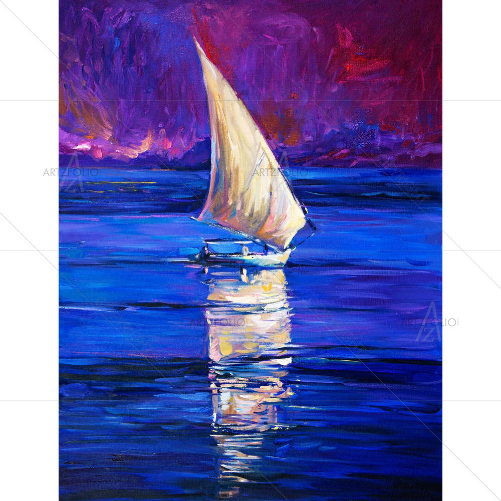 Sail Ship & Sea D5 — custom-size art design 5004432