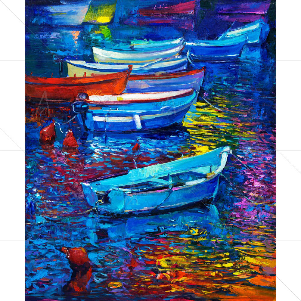 Boats & Sea D5 — Abstract custom art by ArtzFolio