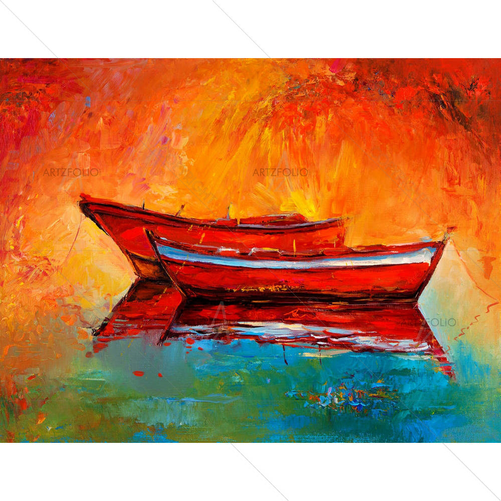 Boats & Sea D6 — custom-size art design 5004441