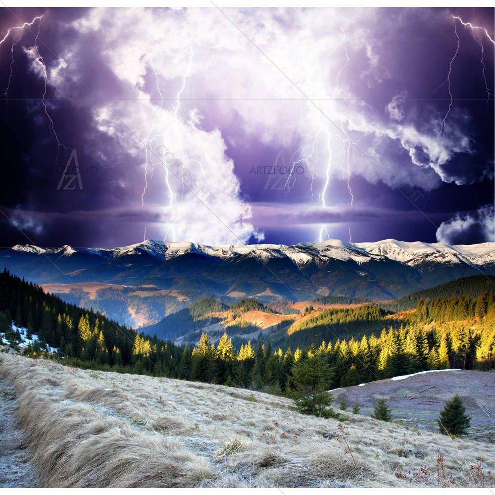 Mountain Landscape D1 — Devotional custom art by ArtzFolio