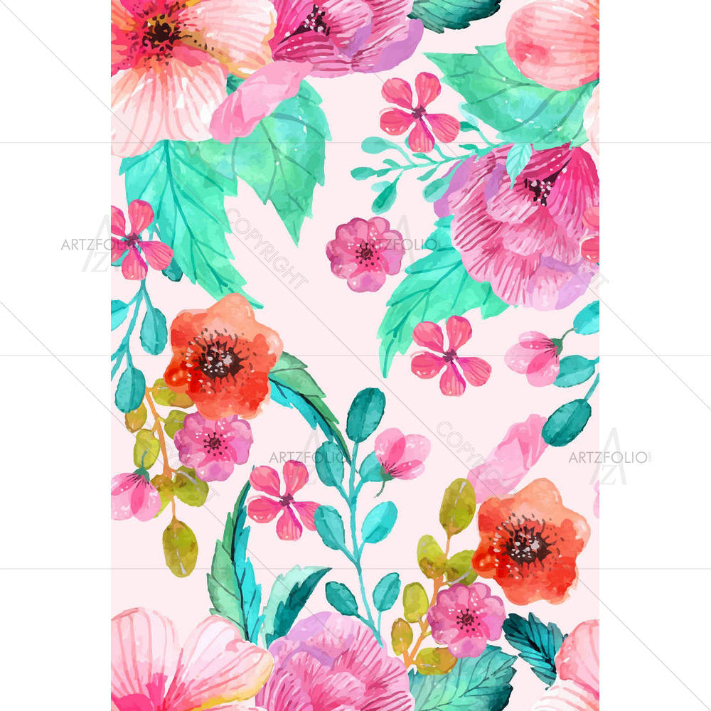 Floral Artwork — custom-size art design 5004456