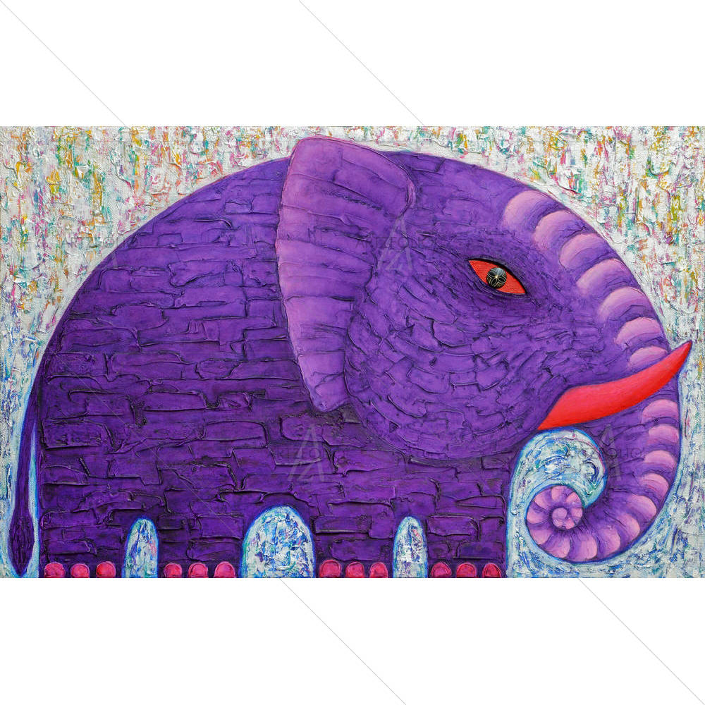 Purple Elephant — custom-size art design 5004491