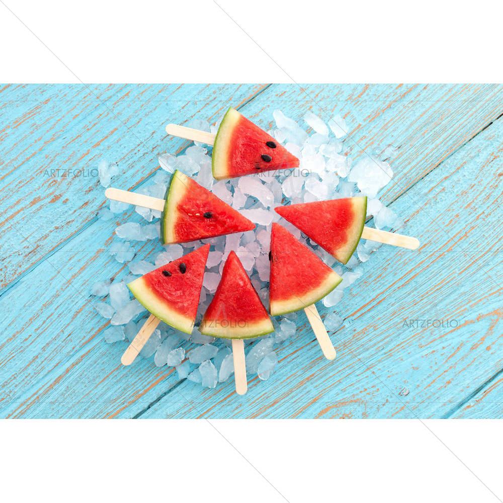 Watermelon Popsicle — Ancient custom art by ArtzFolio